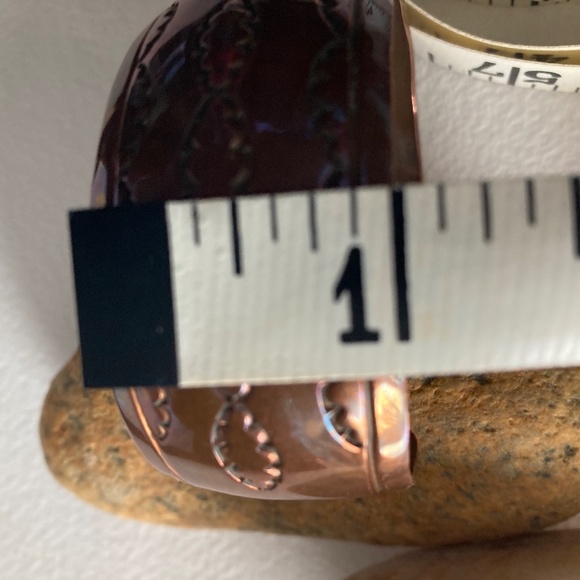 “HOST PICK” Vintage Copper Cuff Bracelet Signed - Picture 4 of 7